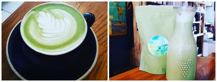 Matcha Latte & Frappe made at Quest Coffee Roasters, Burleigh Heads