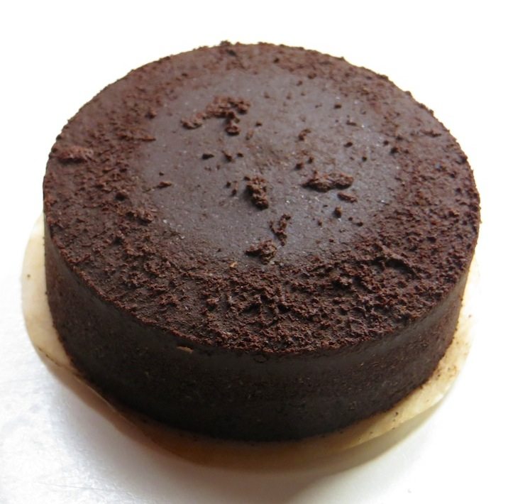 Aeropress 'puck' of coffee grounds